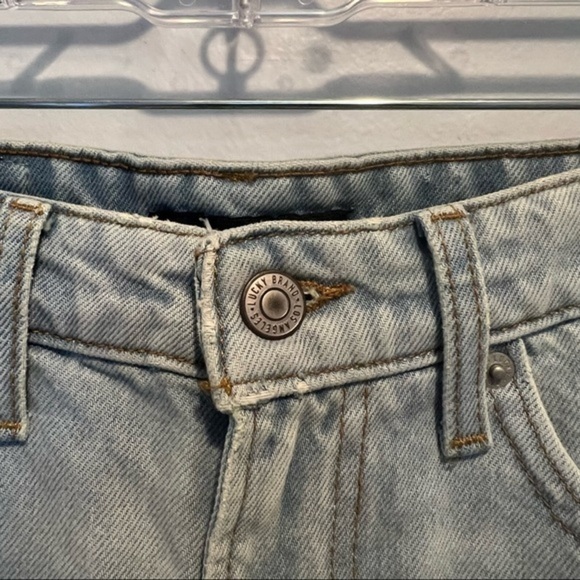 Lucky Brand High Rise Cut Off Jean Shorts - Picture 3 of 11